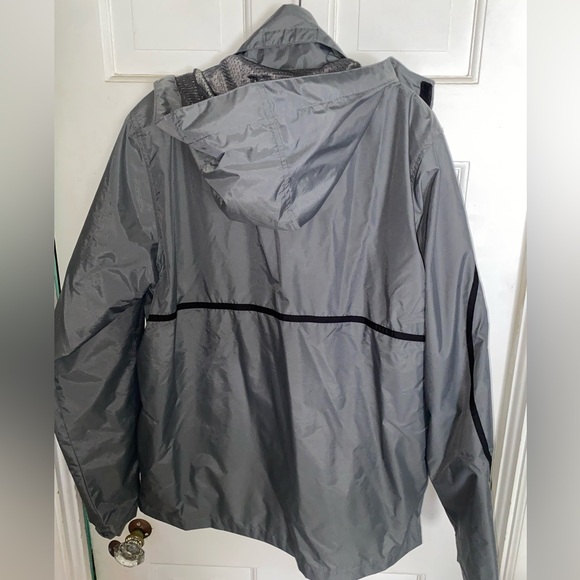 TEAM 365 BOBCATS GREY SIZE LARGE WINDBREAKER RAIN JACKET HOODED OUTDOOR SPORT - Picture 7 of 9